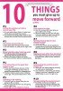 Ten things you must give up