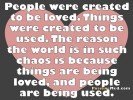 people were created to be loved 1