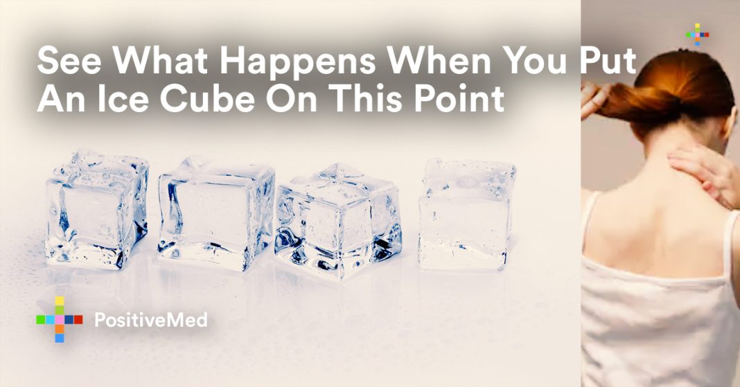 See What Happens When You Put An Ice Cube On This Point