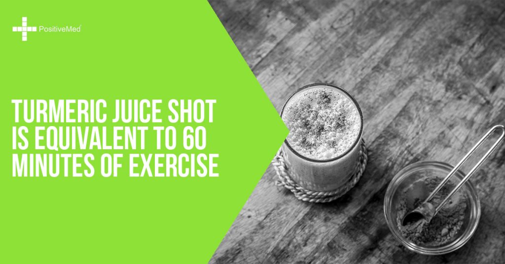 Turmeric Juice Shot Is Equivalent to 60 Minutes of Exercise