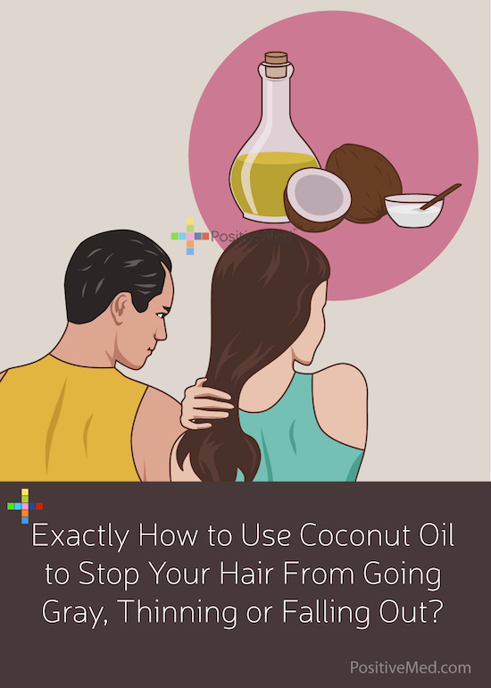 Exactly How to Use Coconut Oil to Stop Your Hair From Going Gray