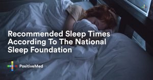 Recommended Sleep Times According To The National Sleep Foundation.