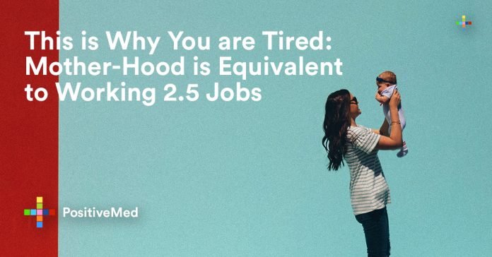 This is Why You are Tired Mother-Hood is Equivalent to Working 2.5 Jobs