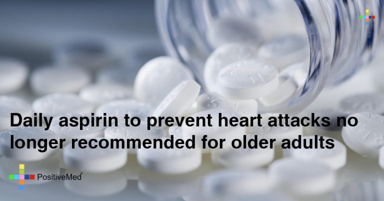 Daily Aspirin to Prevent Heart Attacks no Longer Recommended for Older Adults