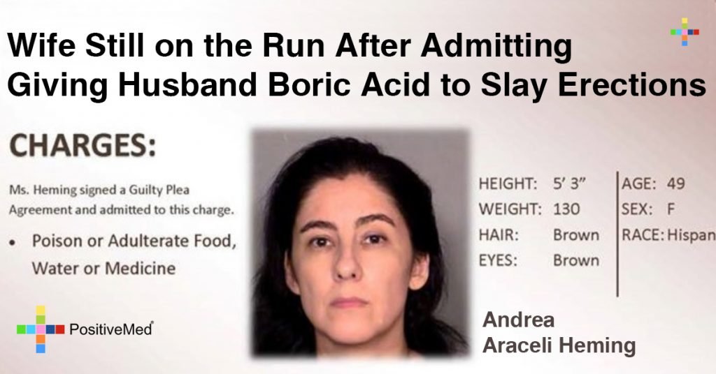 Wife Still on the Run After Admitting Giving Husband Boric Acid to Slay Erections