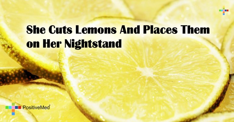 She Cuts Lemons And Places Them on Her Nightstand