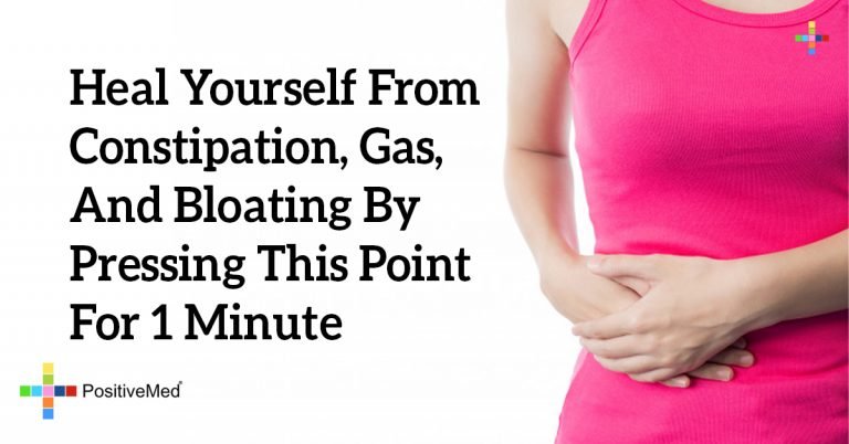 Heal Yourself From Constipation, Gas, And Bloating By Pressing THIS Point For 1 Minute
