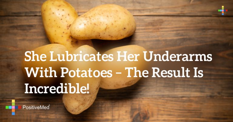 She Lubricates Her Underarms With Potatoes – The Result Is Incredible!