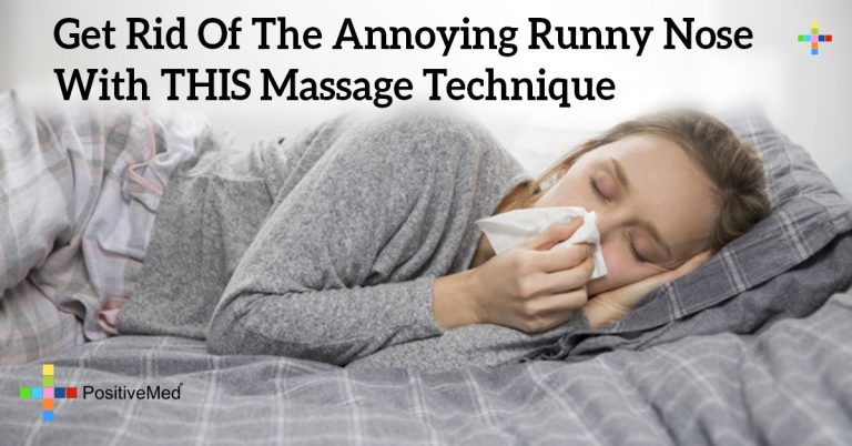Get Rid Of The Annoying Runny Nose With THIS Massage Technique