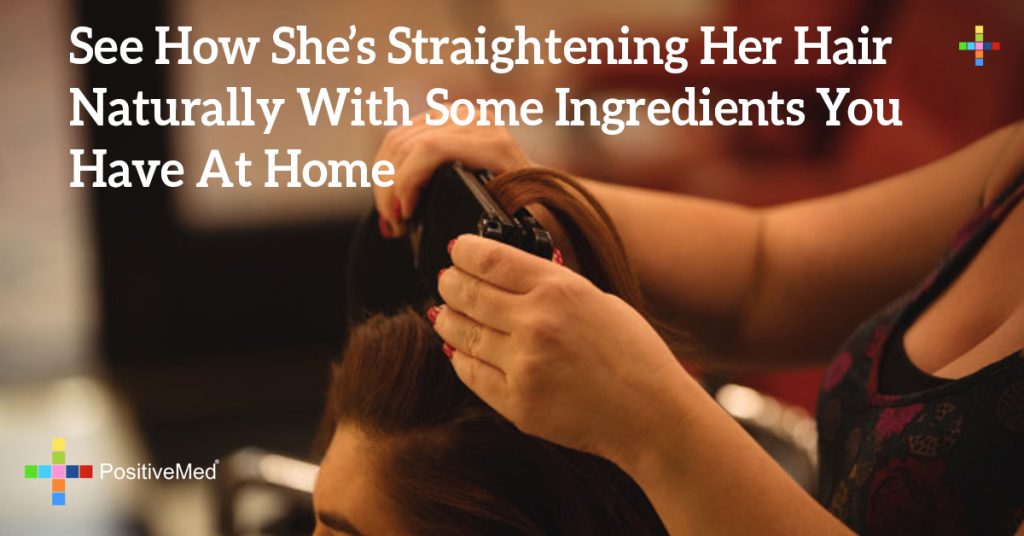 See How She's Straightening Her Hair Naturally With Some Ingredients You Have At Home