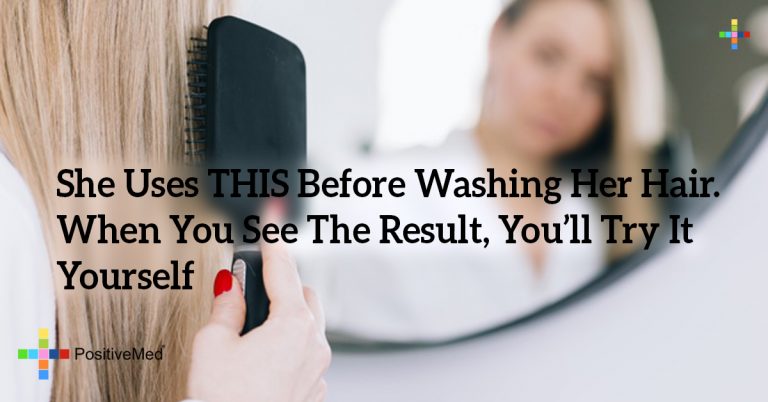 She Uses THIS Before Washing Her Hair. When You See The Result, You’ll Try It Yourself