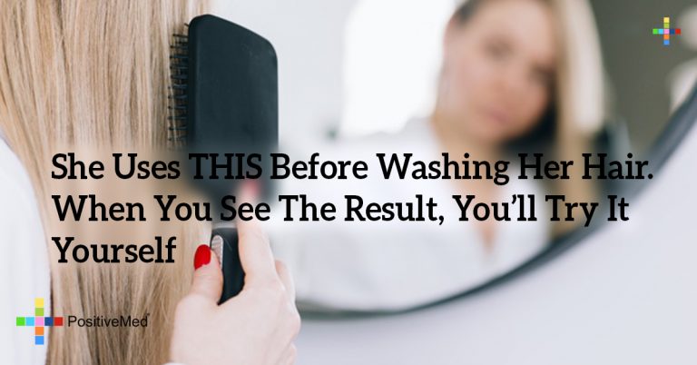 She Uses THIS Before Washing Her Hair. When You See The Result, You’ll Try It Yourself She Uses THIS Before Washing Her Hair. When You See The Result, You’ll Try It Yourself