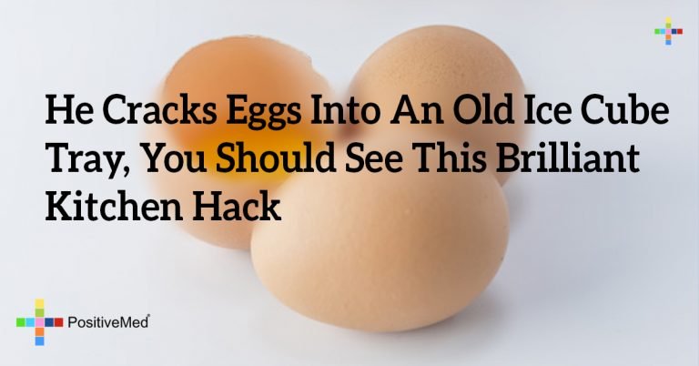 He Cracks Eggs Into An Old Ice Cube Tray, You Should See This Brilliant Kitchen Hack
