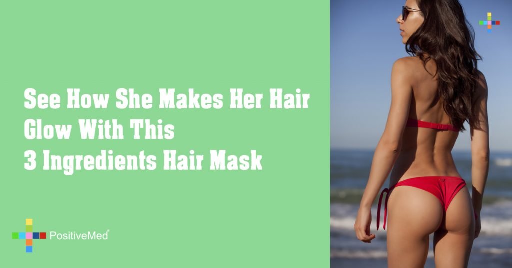 See How She Makes Her Hair Glow With This 3 Ingredients Hair Mask