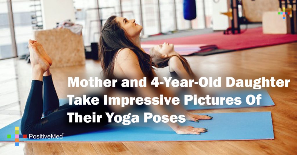 Mother and 4-Year-Old Daughter Take Impressive Pictures Of Their Yoga Poses