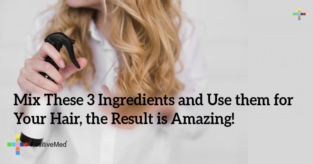 Mix These 3 Ingredients and Use them for Your Hair, the Result is Amazing!