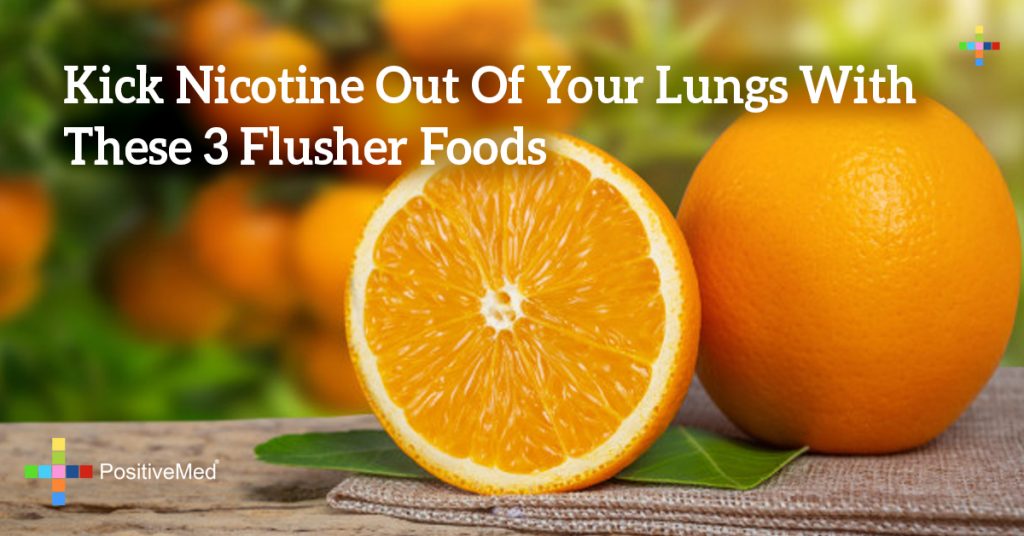 Kick Nicotine Out Of Your Lungs With These 3 Flusher Foods
