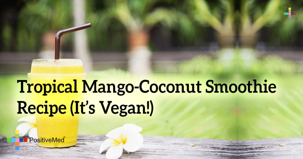 Tropical Mango-Coconut Smoothie Recipe (It’s Vegan!)