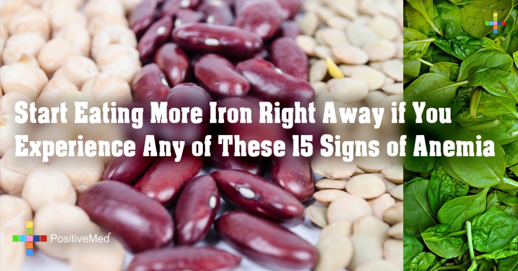 Start Eating More Iron Right Away if You Experience Any of These 15 Signs of Anemia