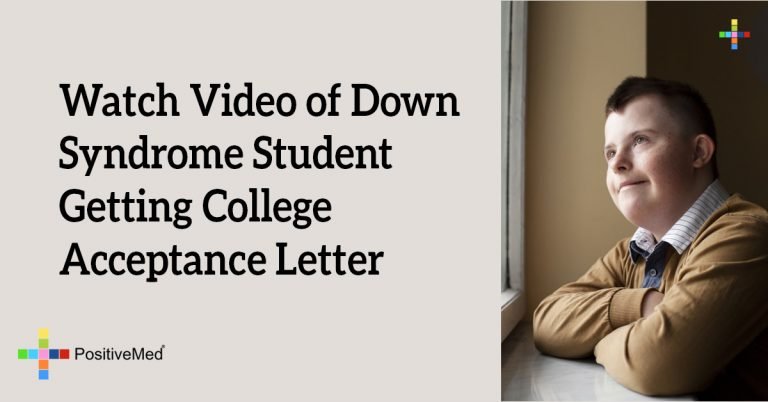 Watch Video of Down Syndrome Student Getting College Acceptance Letter