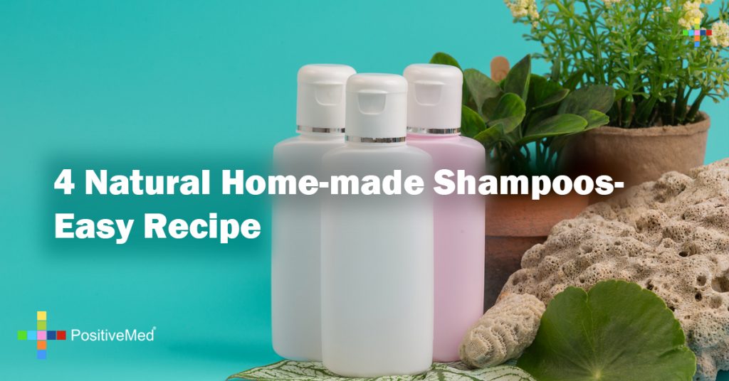 4 Natural Home-made Shampoos- Easy Recipe