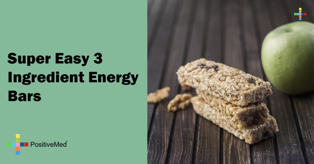 Super Easy 3 Ingredient Energy Bars