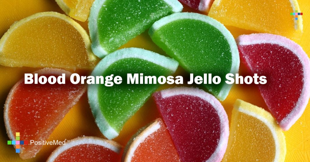 Blood Orange Mimosa Jello Shots PositiveMed
