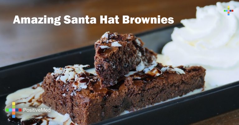 Amazing Santa Hat Brownies