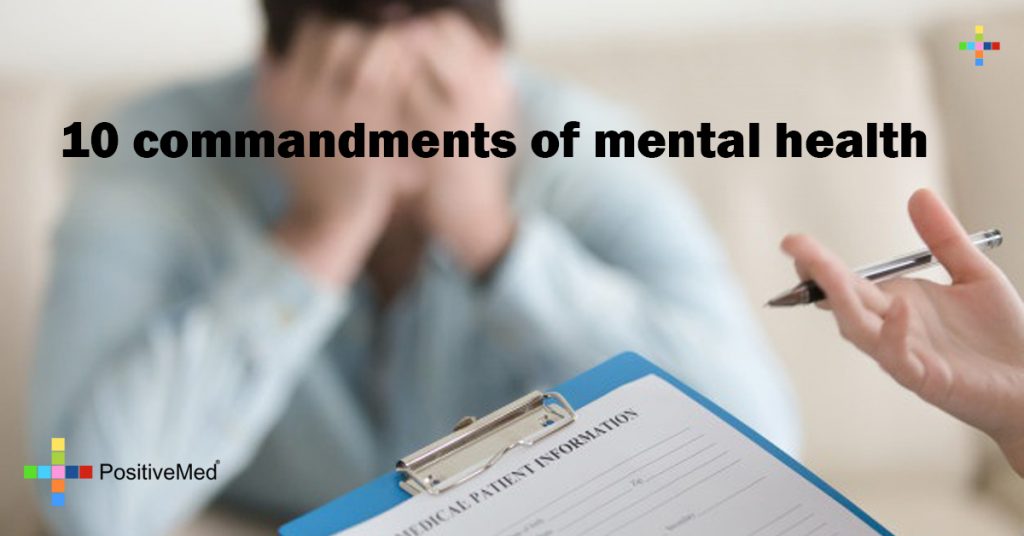 10 commandments of mental health