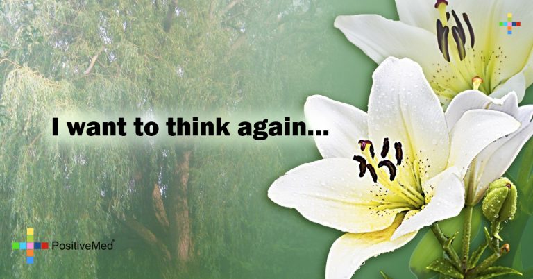 I want to think again… I want to think again…
