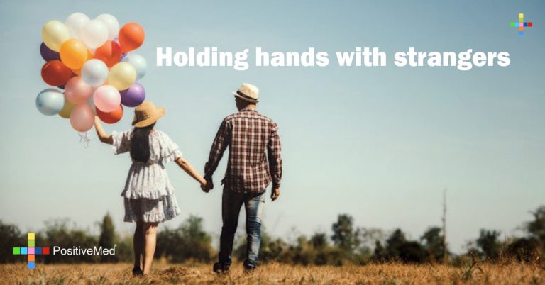 Holding hands with strangers Holding hands with strangers
