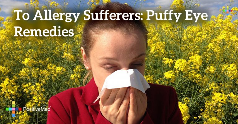 To allergy sufferers: Puffy eye remedies